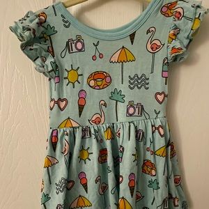 Little sleepies twirl dress with bodysuit!